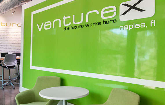 Venture X Green Sign