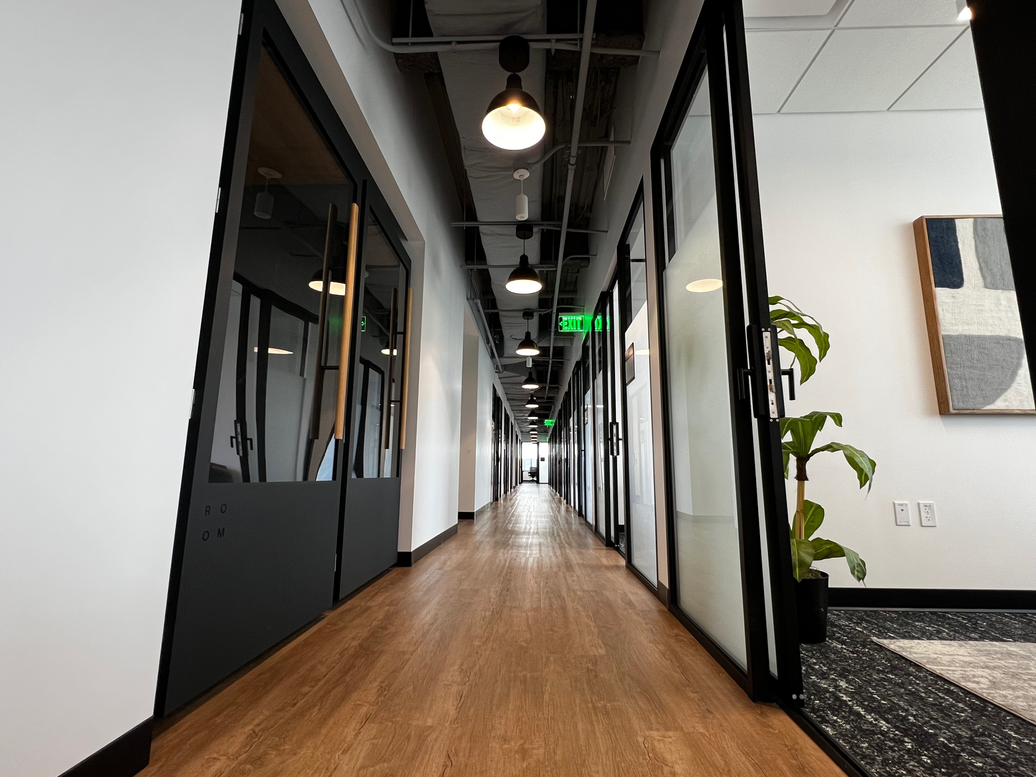 Venture X Fairfax Mosaic - Private Office Hallway